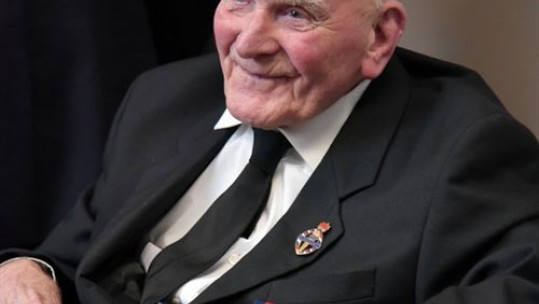 Blind WWII Veteran Unveils Charity&#039;s Centenary Plaque