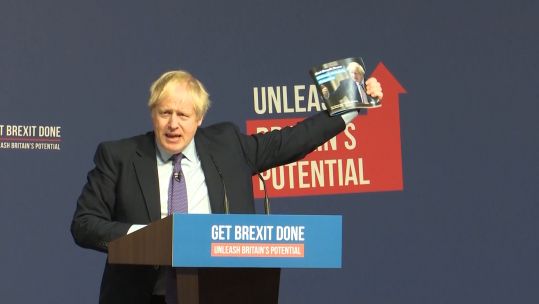 Boris Johnson Manifesto launch credit POOL 13.12.19