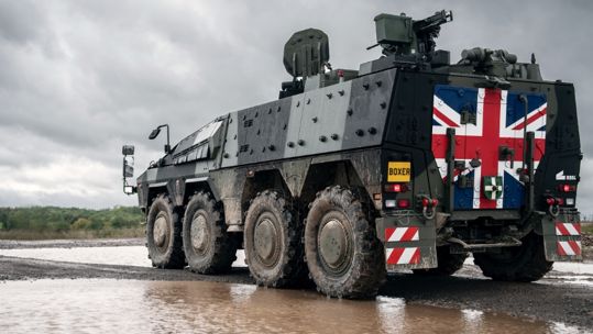 Boxer Vehicle rear view DATE UNKNOWN used on 060121 CREDIT British Army