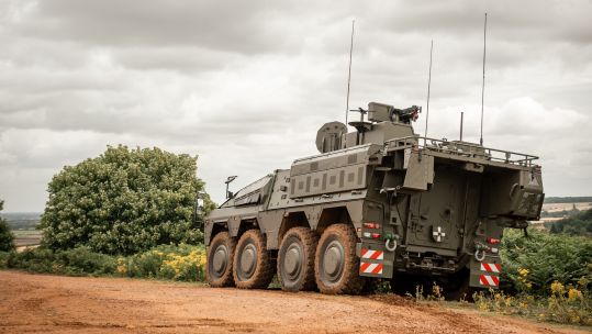 Boxer armoured vehicle begins trials
