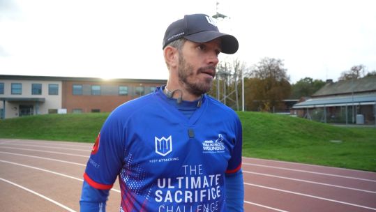 Brian Wood, who is taking on 35 marathons in 35 days to raise money for Walking With The Wounded 