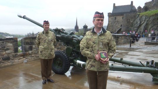 Brigadier Ben Wrench has taken over command from Brigadier Robin Lindsay of the 51st Infantry Brigade and Headquarters Scotland Edinburgh Castle 25052021 CREDIT BFBS