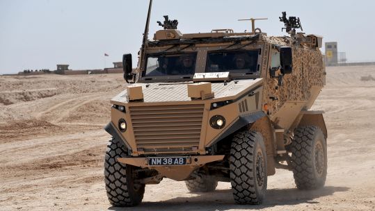 Cover image: British Army Foxhound vehicle (Picture: MOD).
