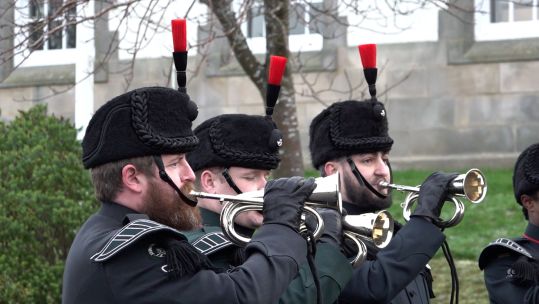 British Army buglers 021224 CREDIT BFBS