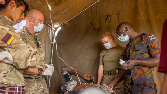 British Army medics from 19 Medical Squadron hold rural medical clinics in Kenya (Picture: British Army).