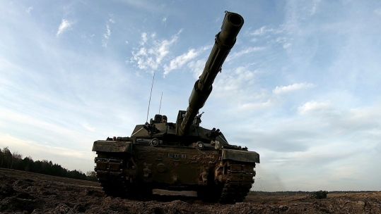 British Challenger 2 Tanks In Poland For Exercise Puma.