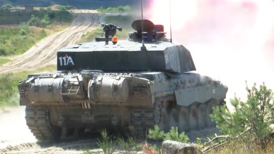 British Challenger 2 tanks on German Army training areas 05122023 CREDIT BFBS