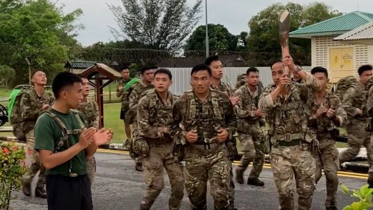 British Forces Brunei Baton Run 27012022 CREDIT BFBS