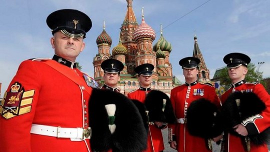 British troops on Red Square 2010