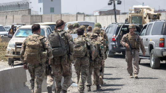 British Troops at Kabul Airport