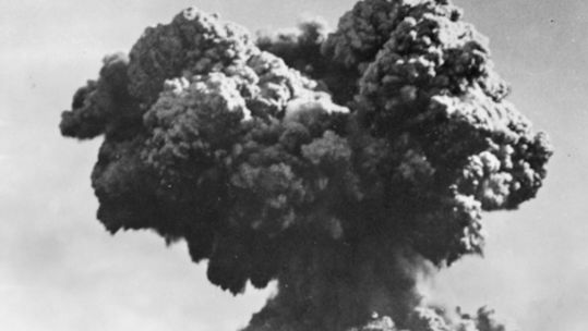 British atomic nuclear weapon test during Operation Hurricane at Monte Bello Islands