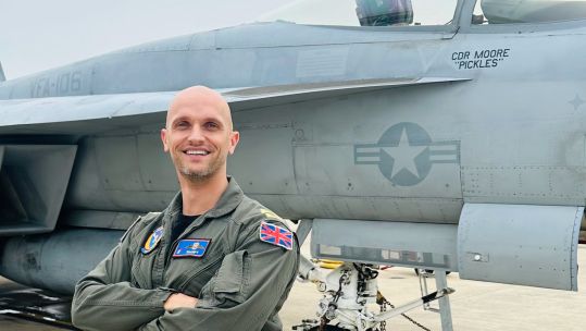 British pilot in the USA Thomas Thomas Sharp 08062023 credit UK Military & Defence Staff in US Twitter.jpg