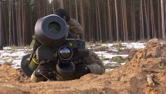 British troops in Lithuania have been demonstrating some of the anti-tank weapons 09032022 CREDIT BFBS.jpg