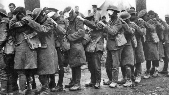 British mustard gas casualties