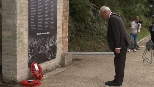 ooklands Bombing memorial unveiled in Surrey 040920 CREDIT BFBS.jpg 