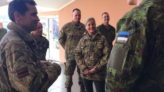 Royal Visit For British Troops 80 Miles From Russian Border