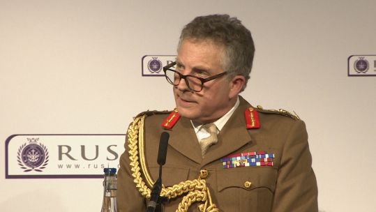 Chief of the Defence Staff General Sir Nicholas Carter at RUSI.