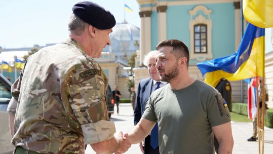 CDS Tony Radakin joins the PM Boris Johnson on a visit to see the President of Ukraine Volodymyr Zelenskyy 24082022 CREDIT NO 10 DOWNING STREET, FLICKR.jpg