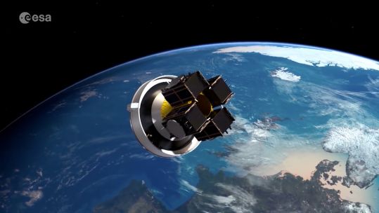 CGI image of a satellite