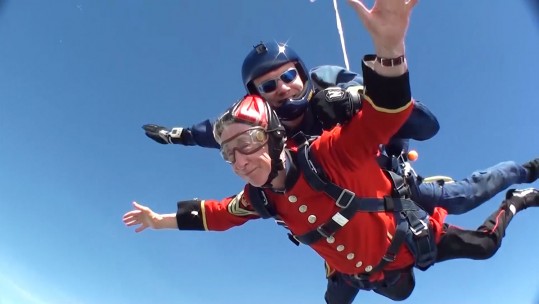 Chelsea Pensioner Takes to the Skies for Charity