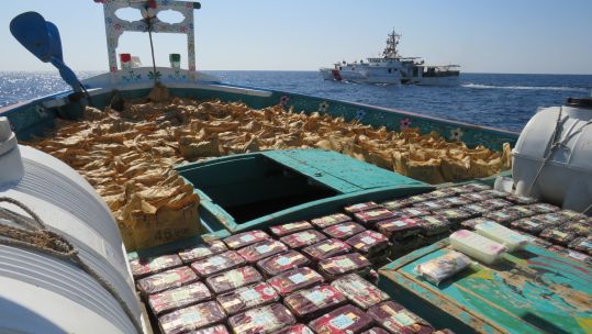 CREDIT MOD A task force led by the Royal Navy makes huge drugs seizure in the Gulf of Oman