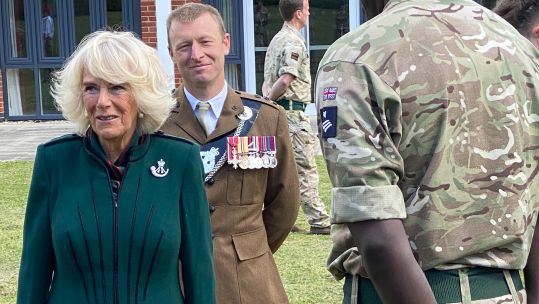 Camilla visits 5 Rifles for first time as Colonel-in-Chief pic 2