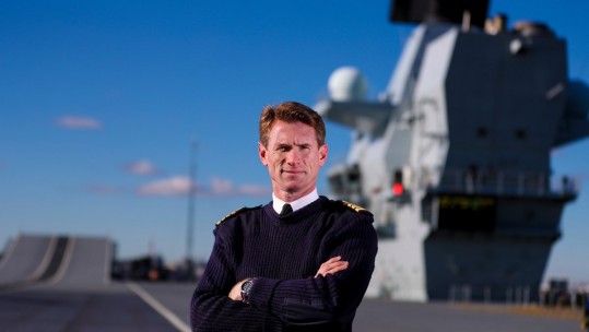 Capt Nick Cooke-Priest joined the Royal Navy in 1990 (Picture: HMS Queen Elizabeth/Twitter).