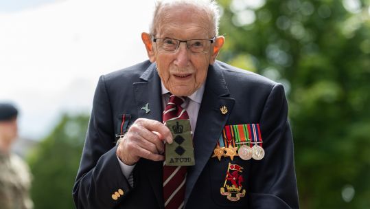 Cover image: Captain Sir Tom Moore at Army Foundation College in Harrogate (Picture: MOD).
