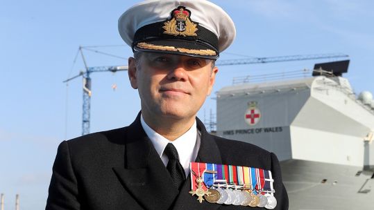 Captain Stephen Moorhouse HMS Prince Of Wales 110918 CREDIT MOD