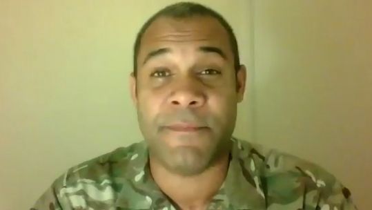 Captain Steven Henry, Co-Chair Army BAME Network 311020 CREDIT BFBS .jpg