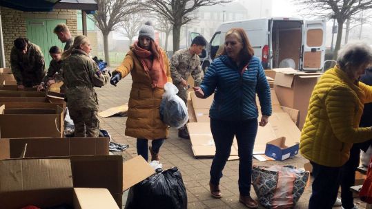 Carterton Leisure Centre Ukraine Appeal RAF Brize Norton (Picture: BFBS Brize Norton).