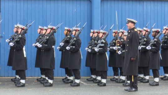 Cenotaph Service Practise Drill 081118 CREDIT BFBS
