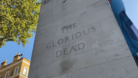 Cover image: Library photo of the Cenotaph, in Central London.