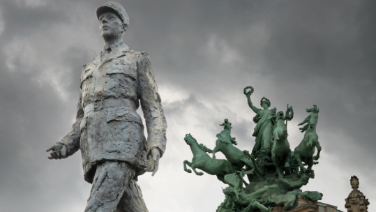 Shutterstock himage of a statue of Charles de Gaulle in Paris