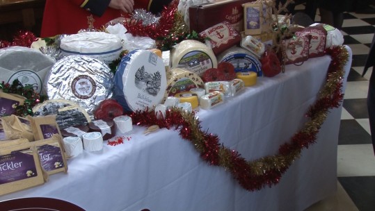 Cheese table for Chelsea's Scarlet Army