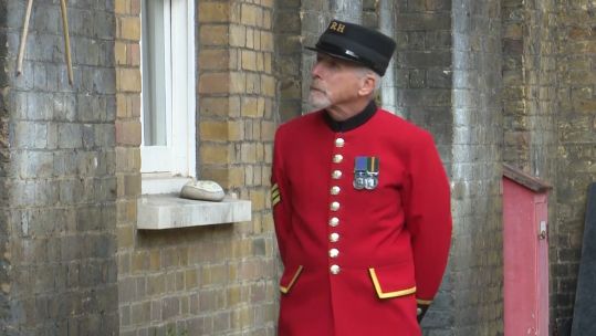 Chelsea Pensioner Alan Rutter.