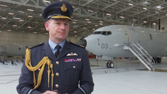 Chief Air Staff Air Chief Marshal Mike Wigston at RAF Lossiemouth