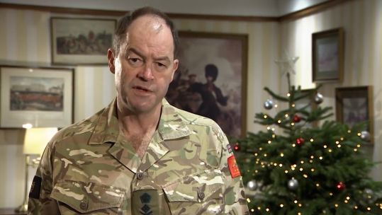 Chief Of The General Staff Christmas message 2022 CREDIT BFBS