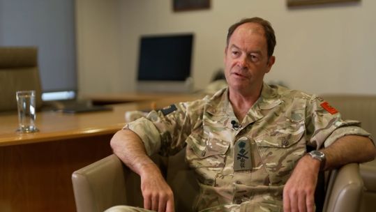 Chief of General Staff General Sir Patrick Sanders speaks to Forces News 070923 CREDIT BFBS