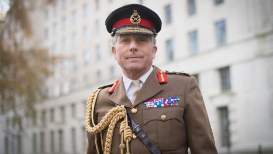 Chief of the Defence Staff General Sir Nick Carter outside MOD HQ 191120 CREDIT PA ALAMY