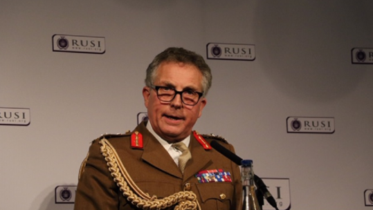 Chief of the Defence StafGeneral Sir Nick Carter, speaking at RUSI (Picture: MOD).