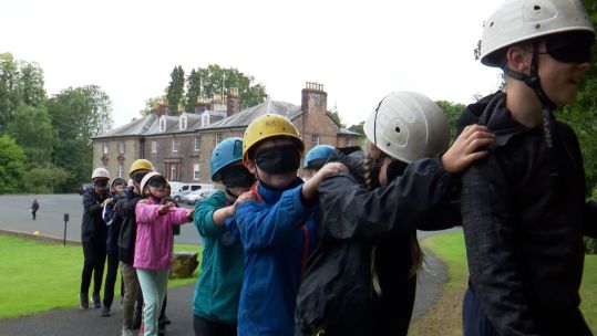 Children taking part in activity residential in Scotland 290722 CREDIT BFBS.jpg 