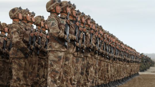 Chinese service personnel 