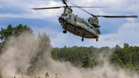 Chinook helicopter at RAF Odiham