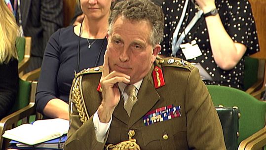 General Sir Nick Carter is questioned by the Commons Defence Committee 