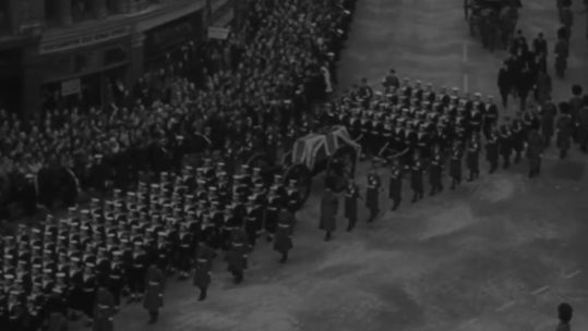Churchill’s state funeral DATE UNKNOWN Credit National Archives and Records Administration