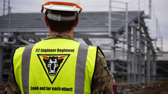 Royal Engineers Take On A Windy Challenge