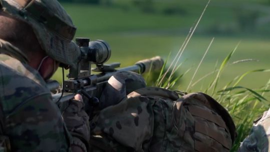 Close up of Nato sniper anonymous