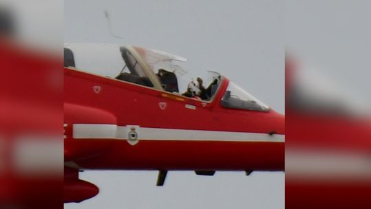 Close up of Red 6 after birdstrike at Rhyl airshow 28082022 CREDIT Steve Bridge, @stevieb1968.jpg_.jp