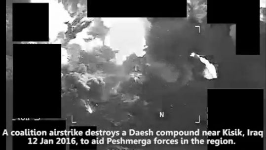 WATCH: Coalition Airstrike Hits Daesh Compound